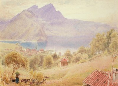 Pilatus von Stanstadt, Schweiz von Albert Goodwin